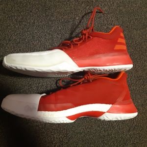 Harden Vol.1 Red and White Bball shoe, size 11 1/2